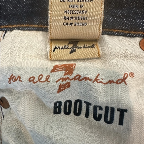 7 For All Mankind Original Blue Boot Cut Jeans -Size 29 - Picture 15 of 16